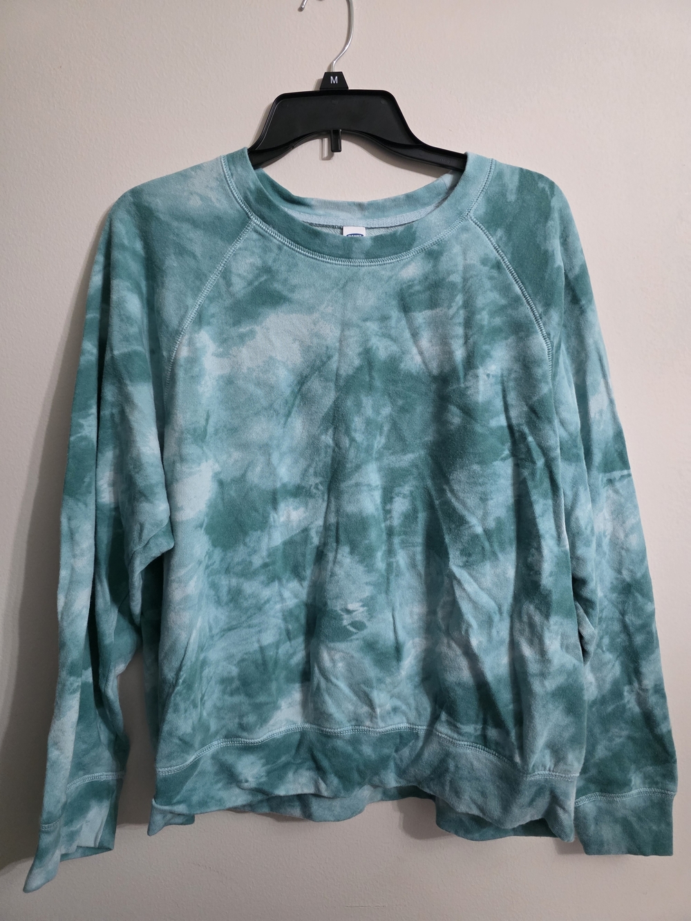 Old Navy Teal Tie-Dye Crewneck Sweatshirt